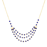 Layer Crystal Beads Necklace