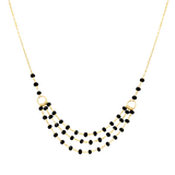 Layer Crystal Beads Necklace