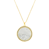 Sprinkle Diamonds Glass Necklace