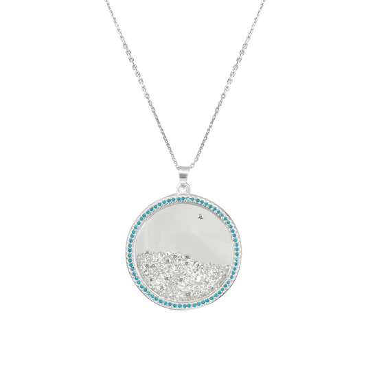 Sprinkle Diamonds Glass Necklace
