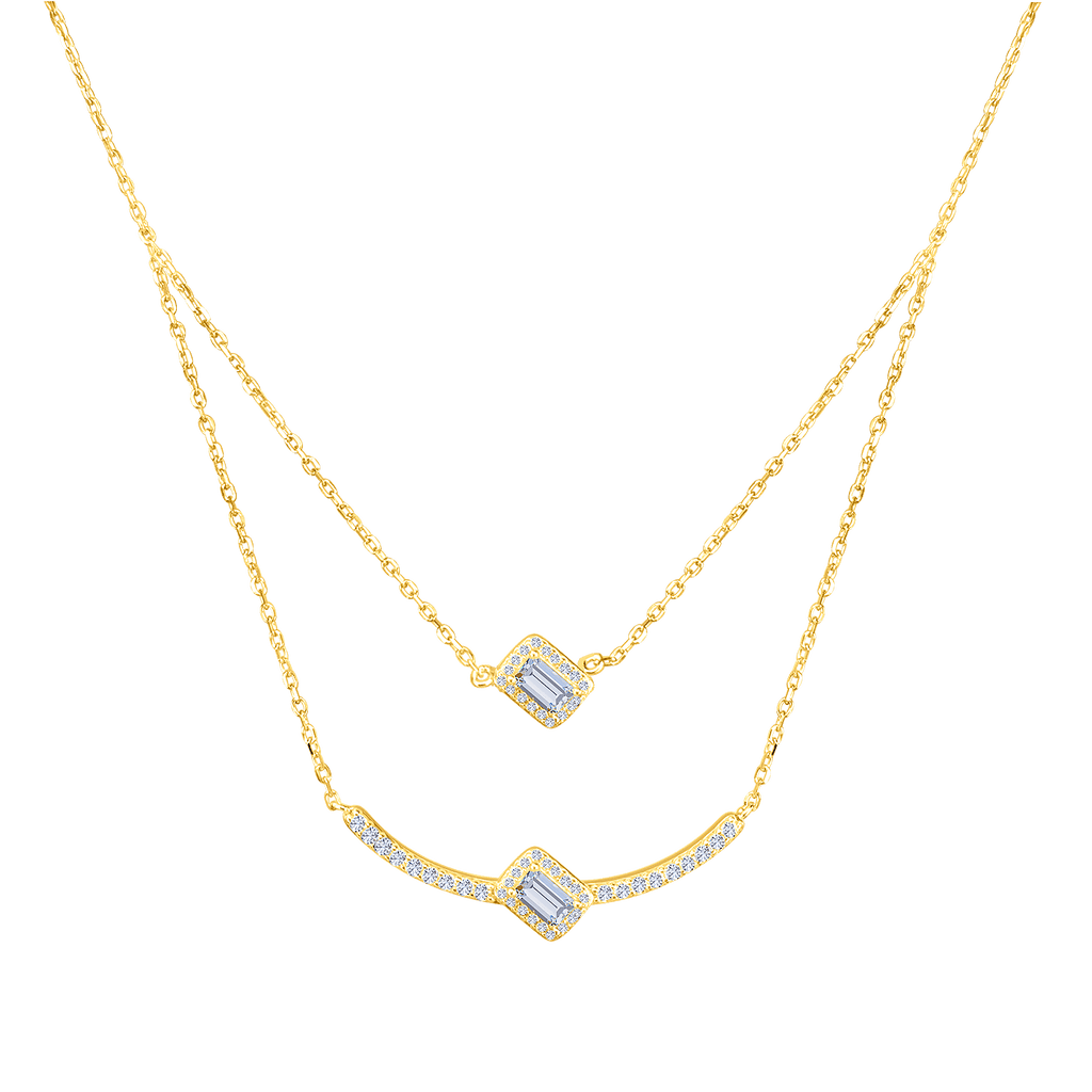 Glam Diamond Layer Necklace