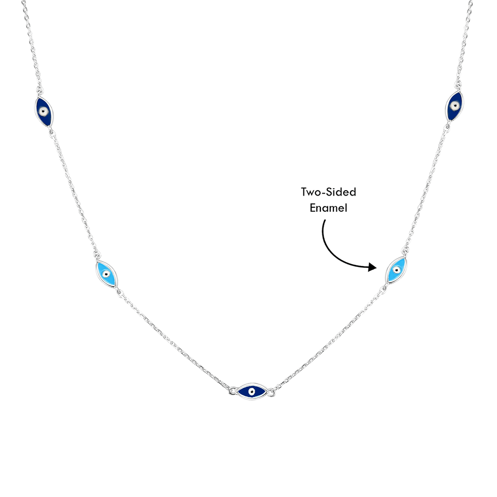 Evil Eye Two-Sided Necklace