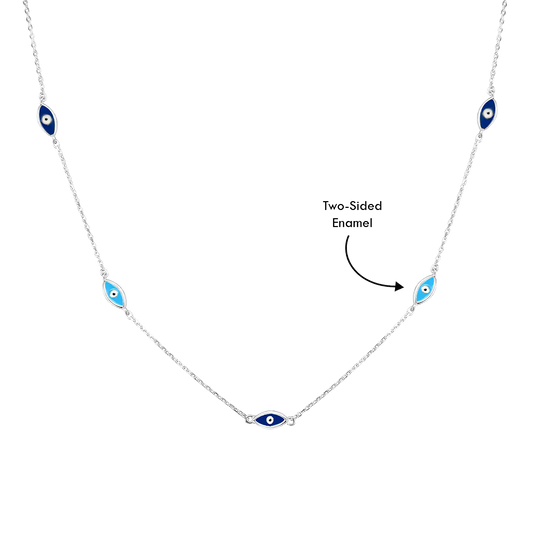 Evil Eye Two-Sided Necklace