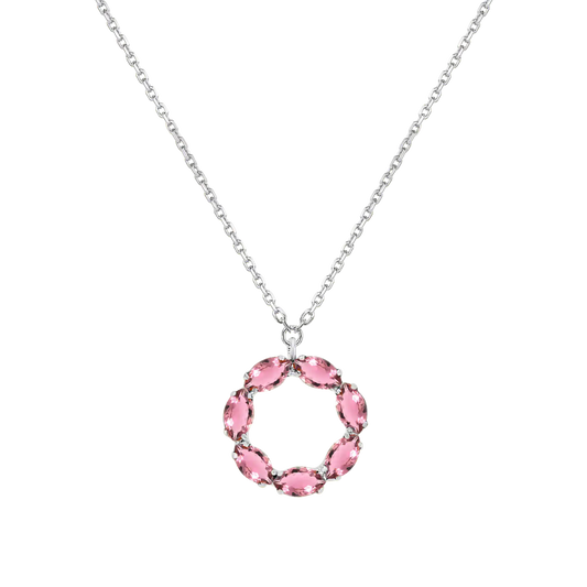 Sunset Pink Tourmaline Necklace