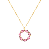 Sunset Pink Tourmaline Necklace