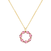 Sunset Pink Tourmaline Necklace