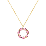 Sunset Pink Tourmaline Necklace