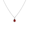 Pear Ruby Necklace