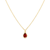 Pear Ruby Necklace