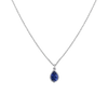 Pear Blue Sapphire Necklace