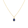 Pear Blue Sapphire Necklace