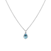 Pear Aquamarine Necklace