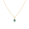Pear Aquamarine Necklace