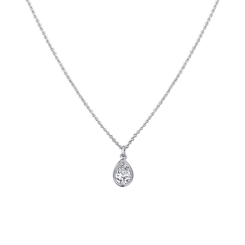 Pear Diamond Necklace