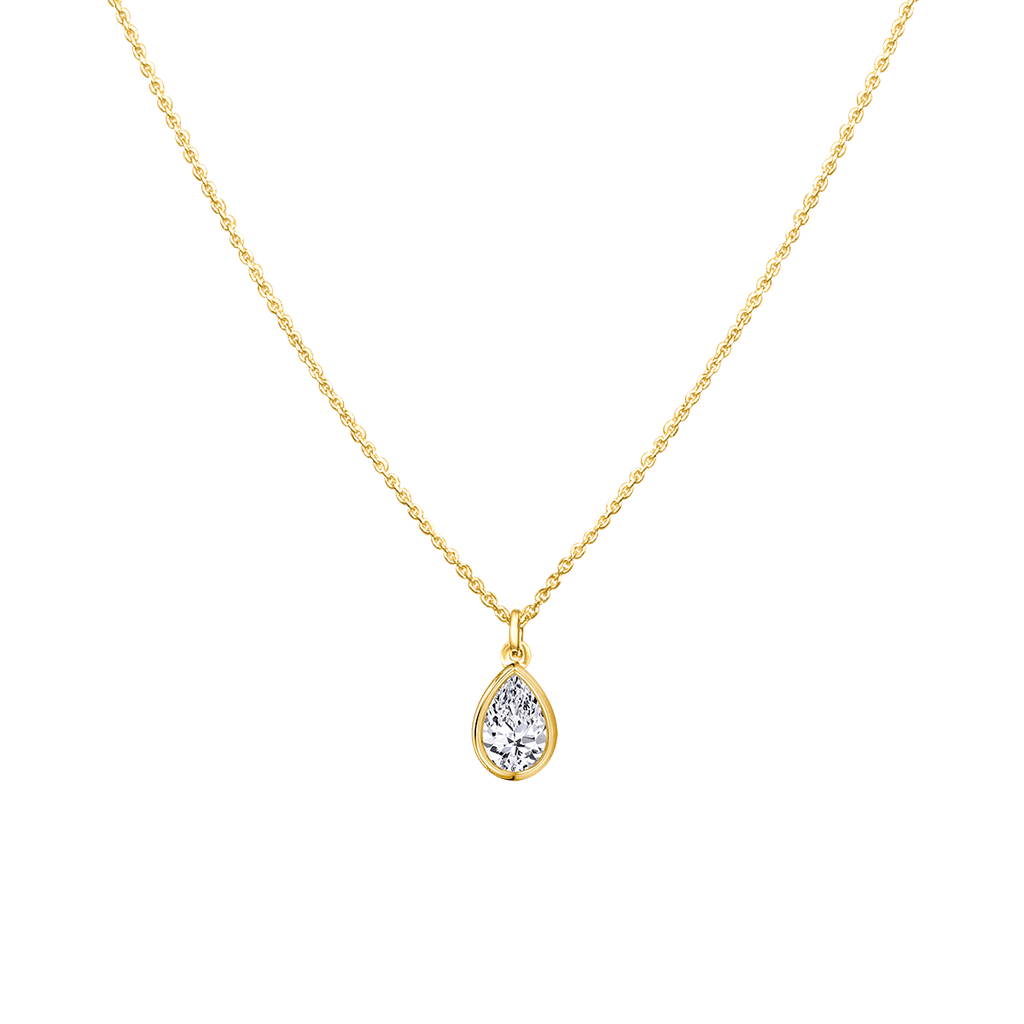 Pear Diamond Necklace