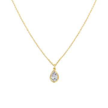 Pear Diamond Necklace