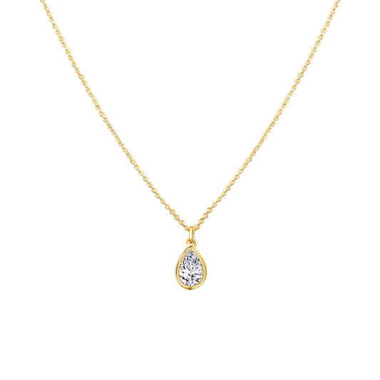Pear Diamond Necklace