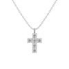 Cross Round Diamond Necklace
