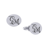 Oval Engraved Cuff Links
