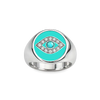 Evil Eye Signet Pinky Ring