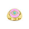 Evil Eye Signet Pinky Ring