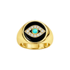Evil Eye Signet Pinky Ring