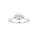 Evil Eye Diamond Ring