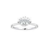 Evil Eye Diamond Ring