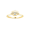 Evil Eye Diamond Ring