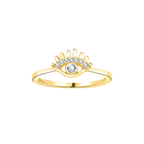 Evil Eye Diamond Ring