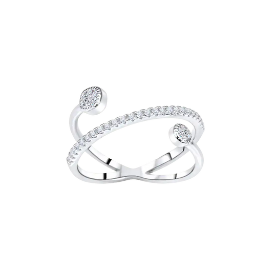 Interlink Diamond Ring