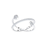 Interlink Diamond Ring