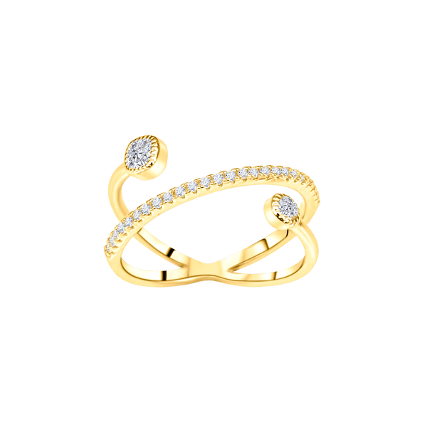 Interlink Diamond Ring