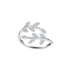Dual Leaf Diamond Ring