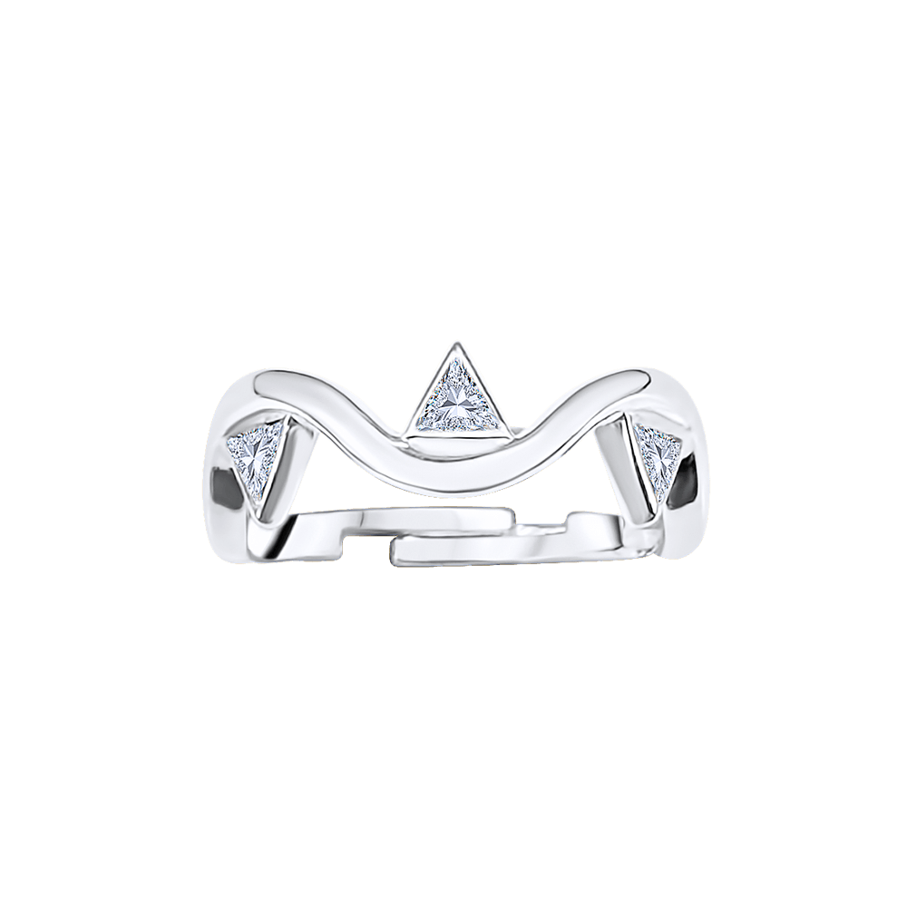 Trillion Diamonds Twist Ring