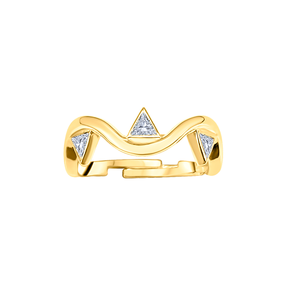 Trillion Diamonds Twist Ring
