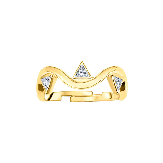 Trillion Diamonds Twist Ring