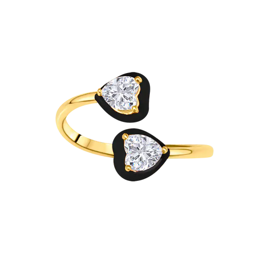 Double Love Heart Ring