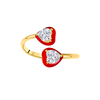 Double Love Heart Ring