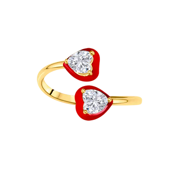 Double Love Heart Ring