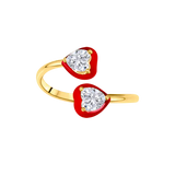 Double Love Heart Ring