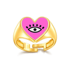 Heart Eye Enamel Ring