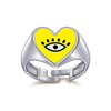Heart Eye Enamel Ring