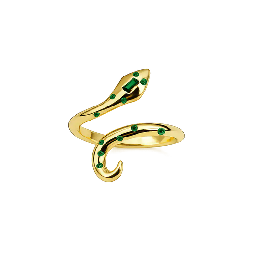 Snake Emerald Ring