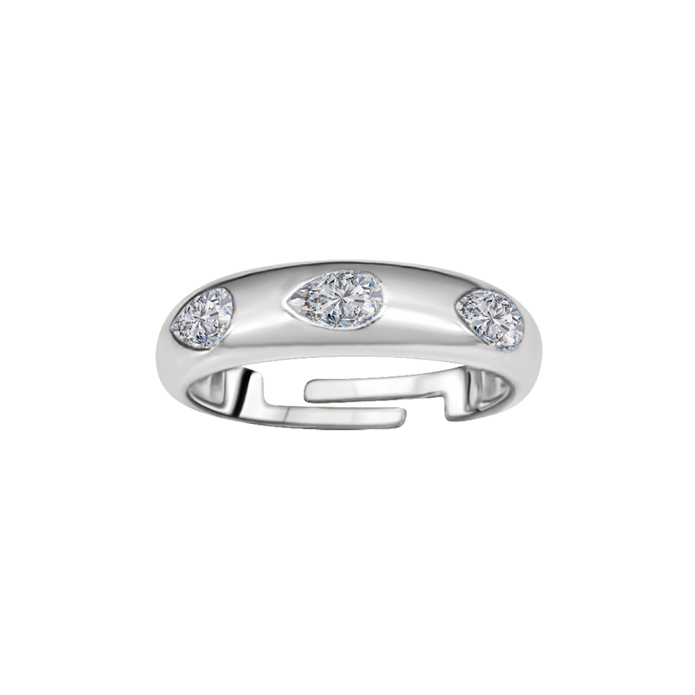 Trio Pear Diamonds Ring