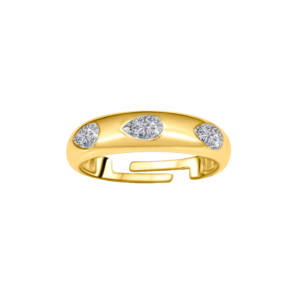 Trio Pear Diamonds Ring