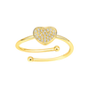 Heart Pave Diamond Ring