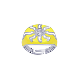 Sunshine Enamel Pinky Ring