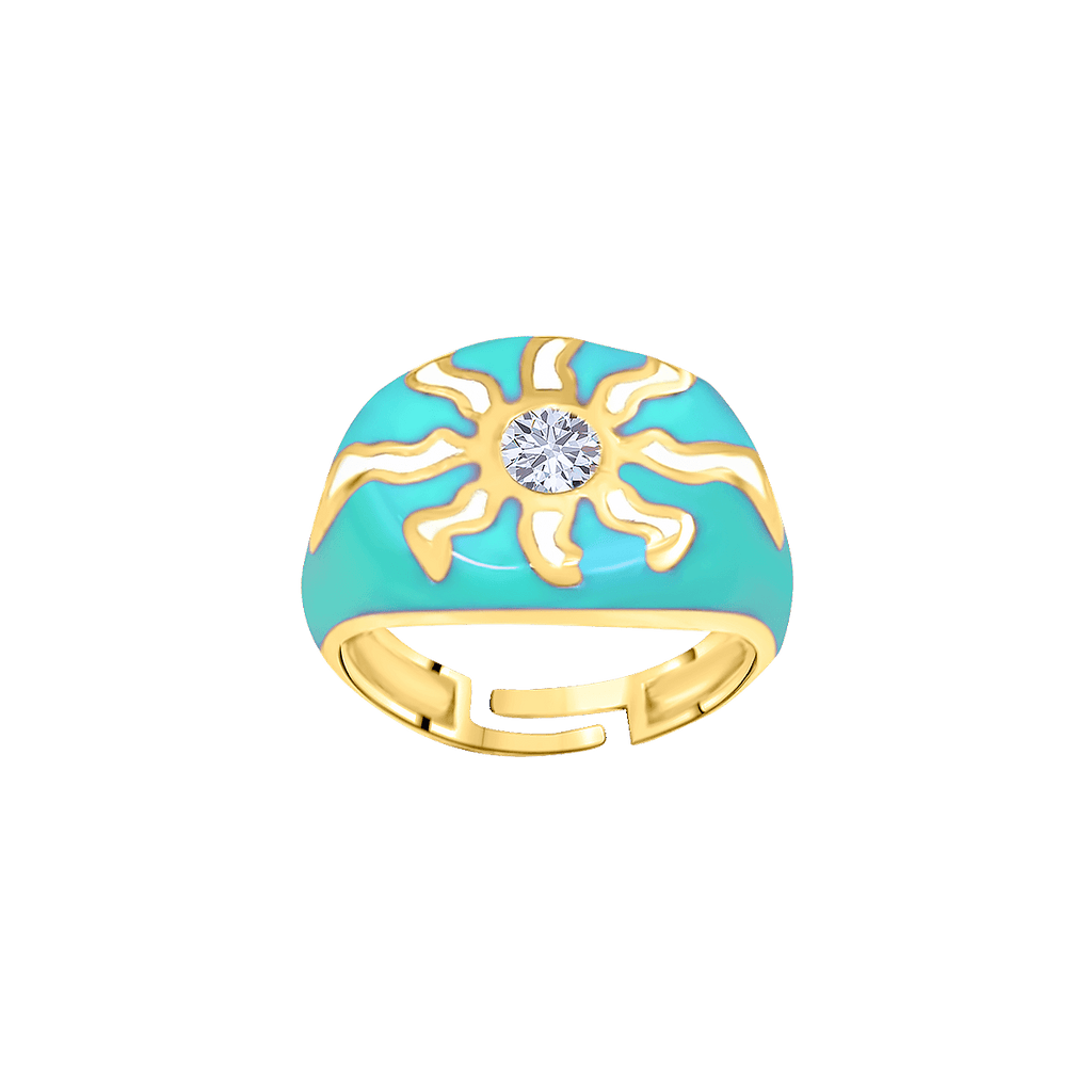 Sunshine Enamel Pinky Ring
