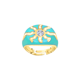 Sunshine Enamel Pinky Ring